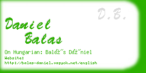 daniel balas business card